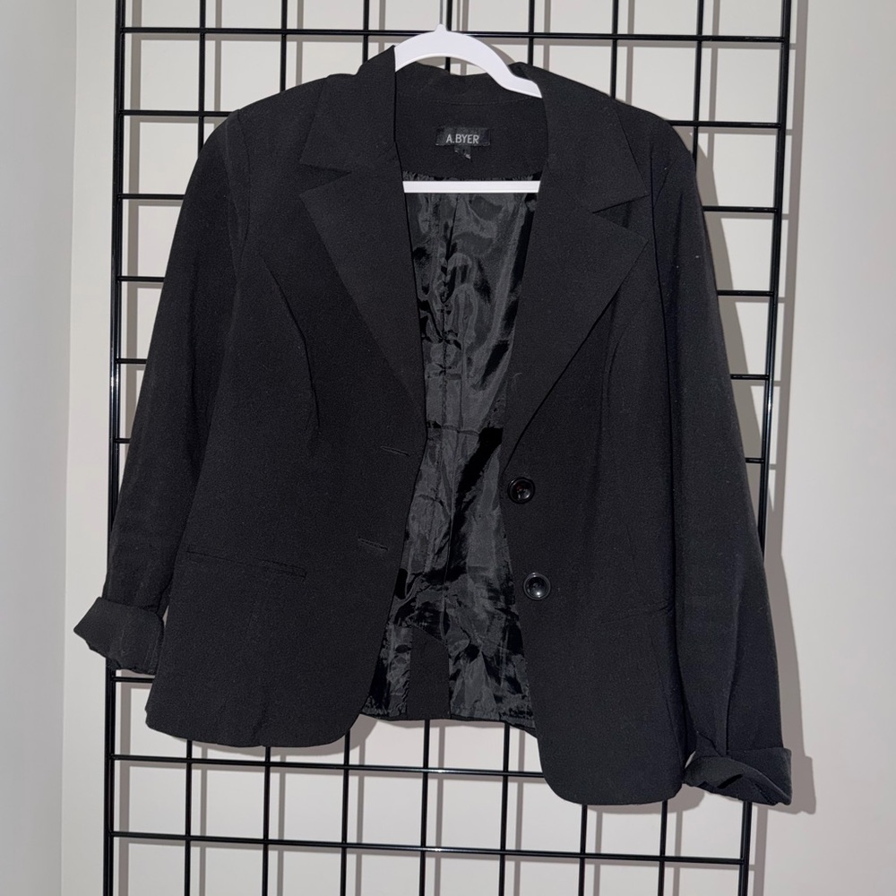 A. Byer Classic Black Blazer